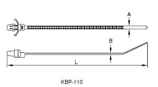 ＫＢシリーズ[プッシュイン固定タイプ]KBP-110